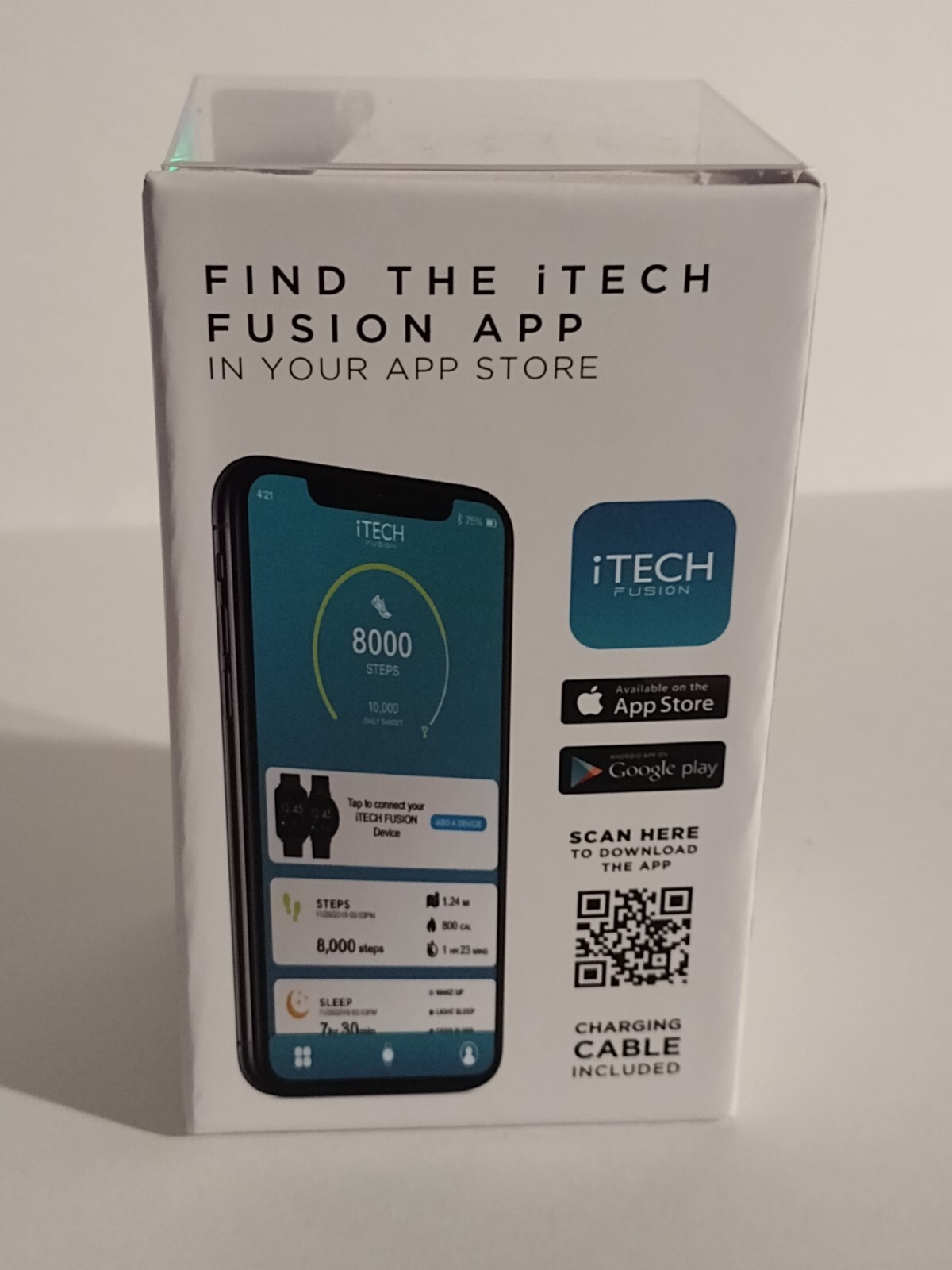 iTech Fusion Smartwatch Android & iOS Compatible Black/Red. Father’s Day gift