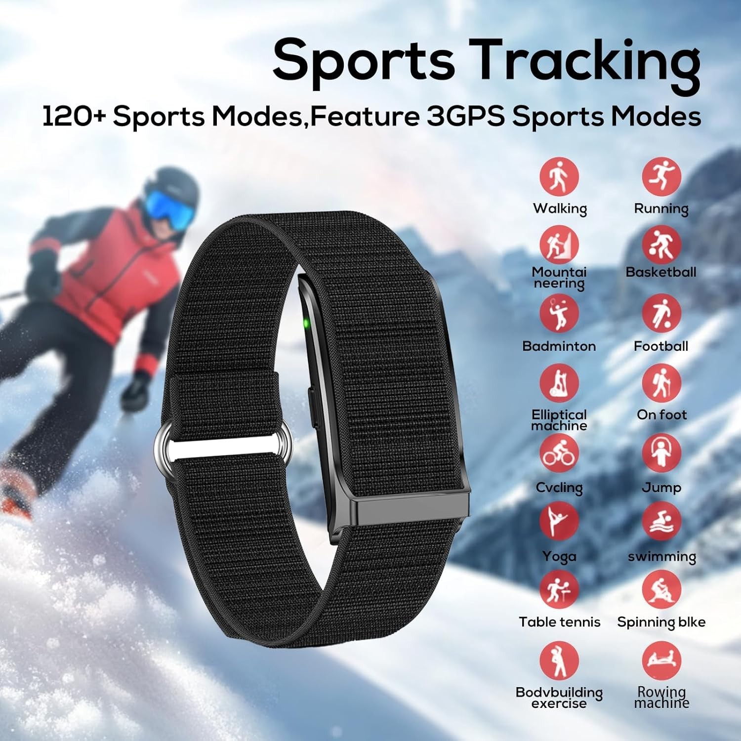 Health Smart Bracelet, Activity & Fitness Trackers/SpO2/ Heart Rate /Blood Pr…