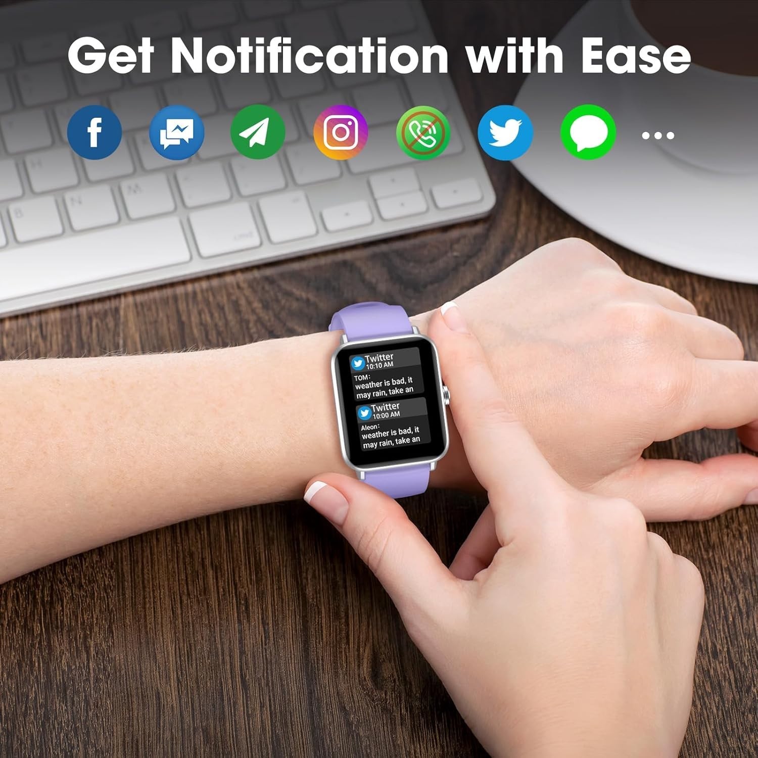 Reloj Inteligente de Mujer Hombre para Iphone Apple Samsung Android y Bluetooth