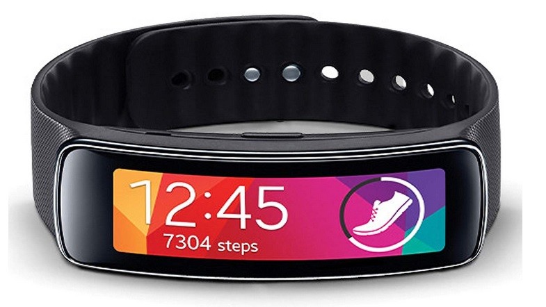 Samsung Galaxy Gear Fit SM-R350 Smartwatch Fitness Black w/ Curved Super Display