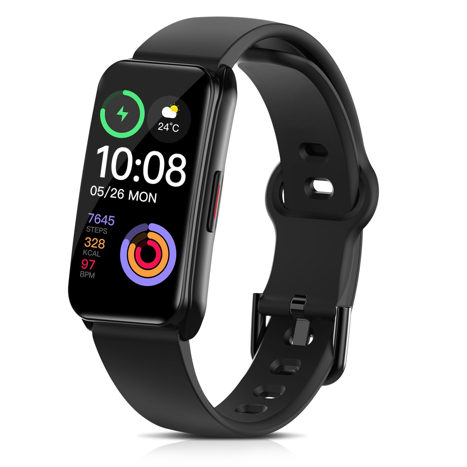 Fitness Tracker Watch Heart Rate Blood Oxygen Sleep Monitor IP68 Waterproof S…