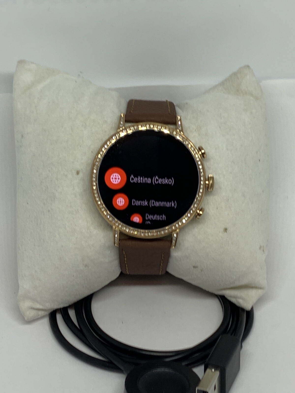 Fossil Gen 4 Authentic Digital Dial Smart Watch W/ Custom Band FTW6011 RZ127