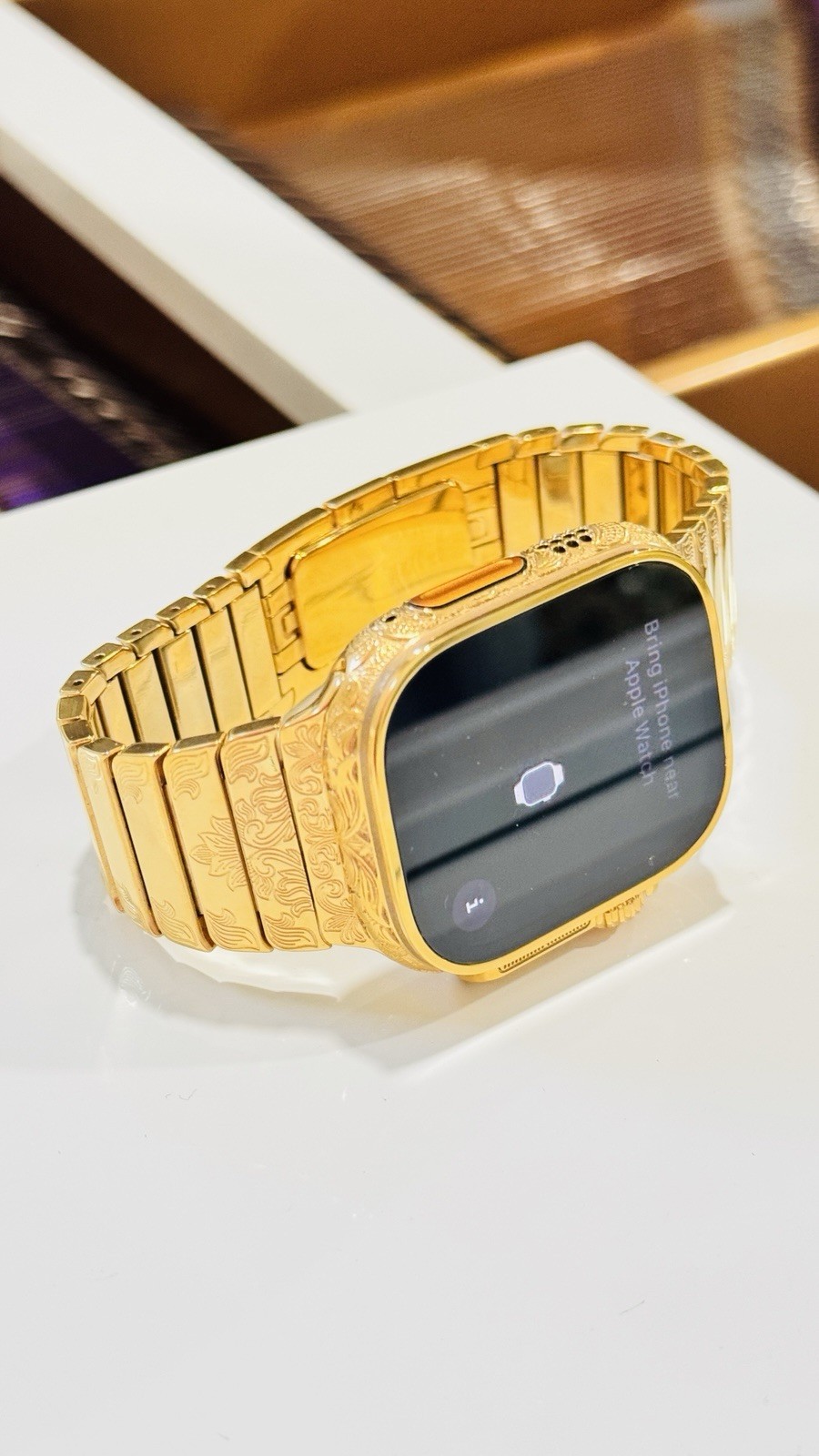 ✅ Custom 24k Gold Apple Watch Ultra 2 Engraved + Luxury Box | Authentic ✅