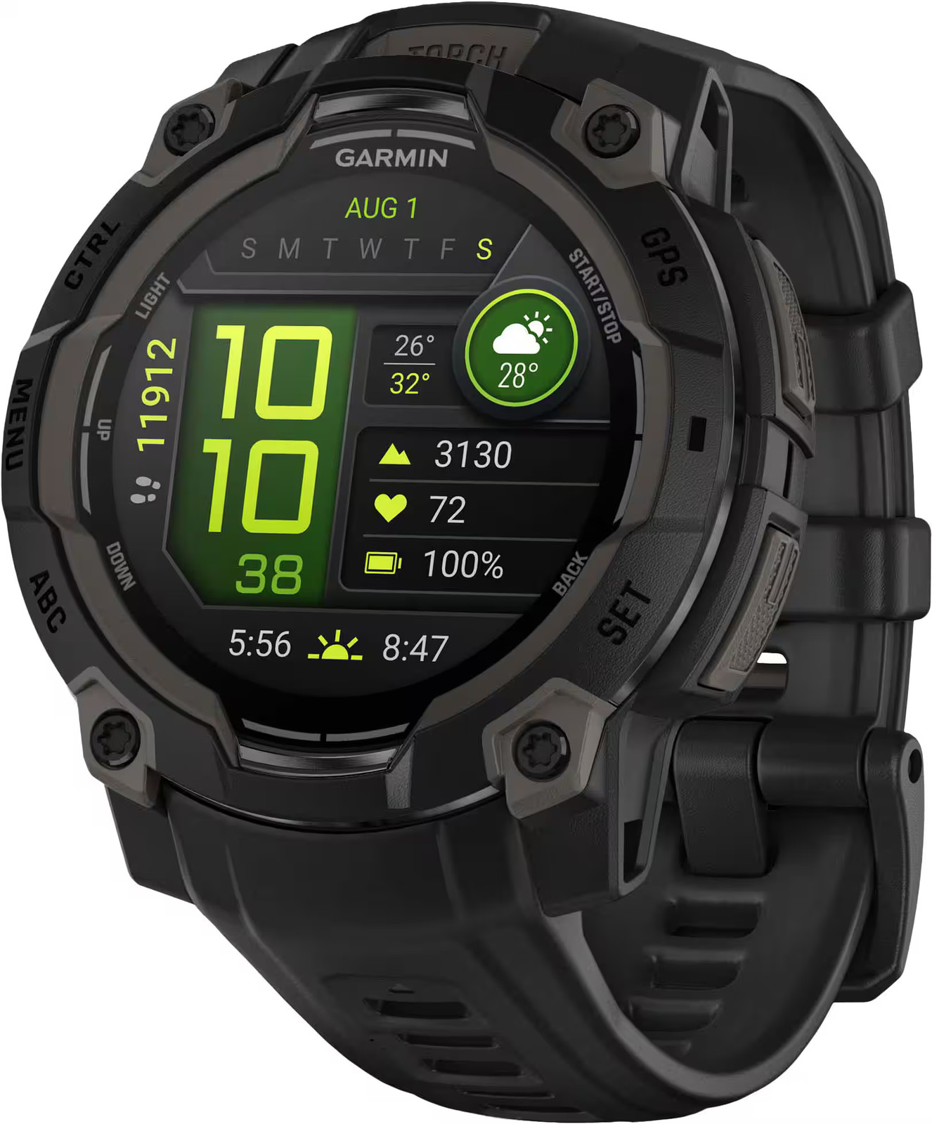 Garmin – Instinct 3 GPS Smartwatch 45 mm AMOLED – Black with Black Band – (2…