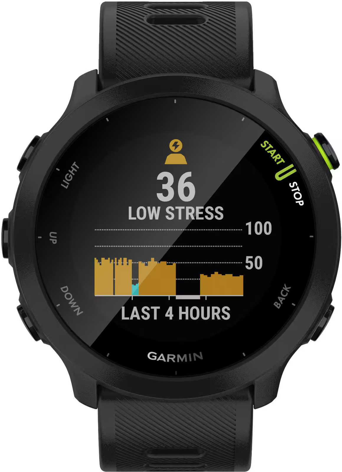 Garmin – Forerunner 55 GPS Smartwatch 42mm Fiber-Reinforced Polymer – Black -…