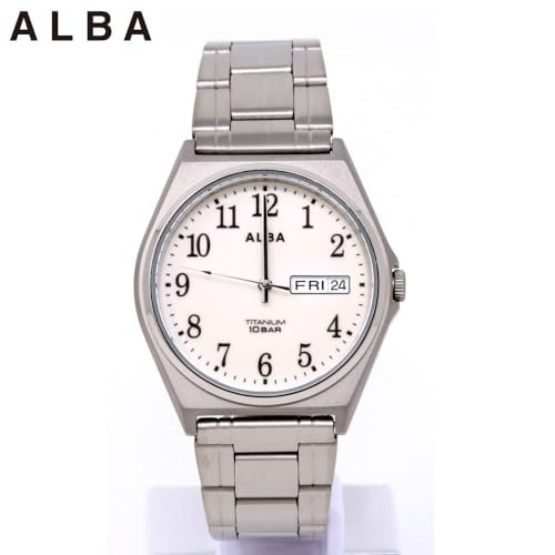 Seiko Watch Alba Watch Men’s Quartz Stainless Steel Titanium Waterproof