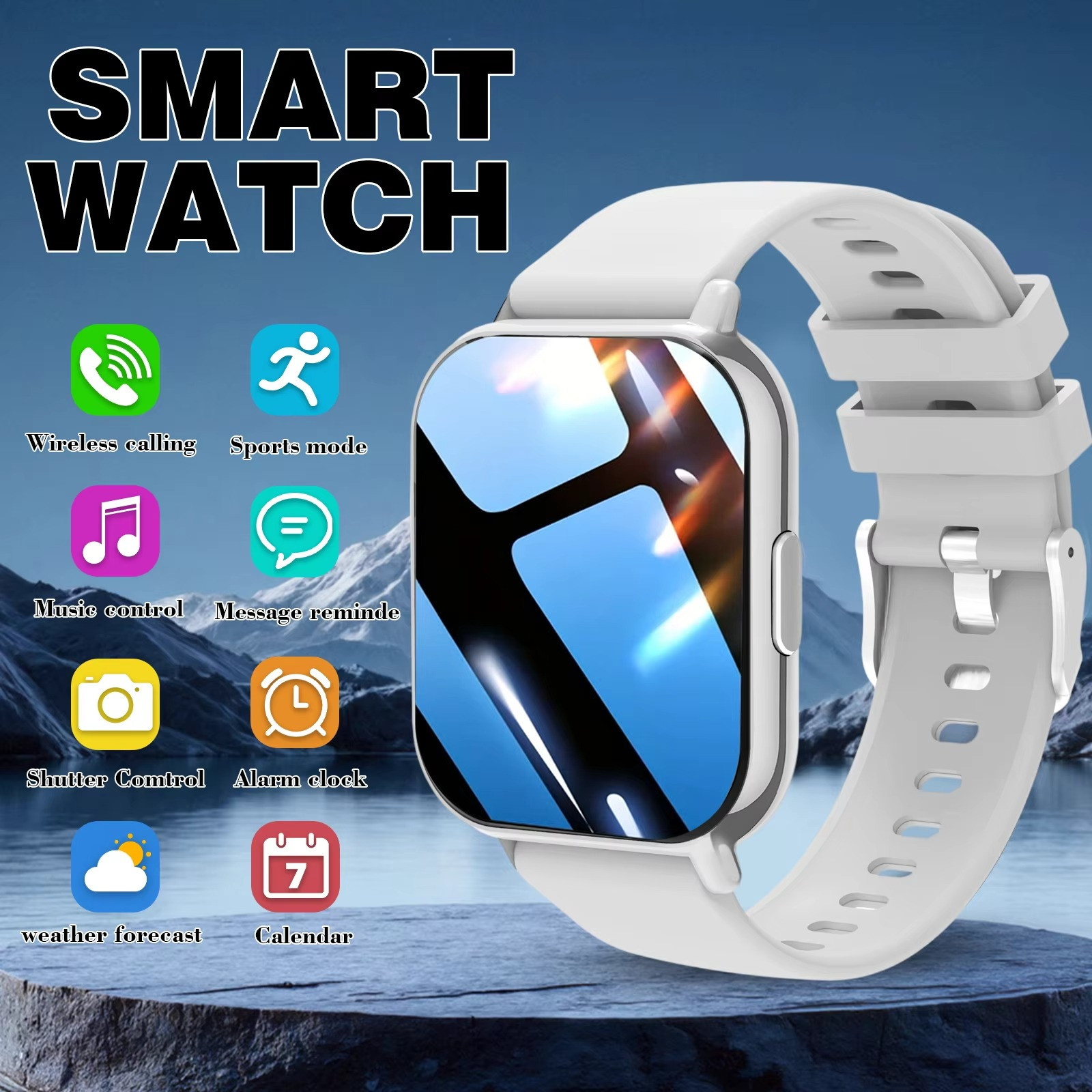 Smart Watch Bluetooth Call Fitness Tracker Heart Rate Monitor 1.81″