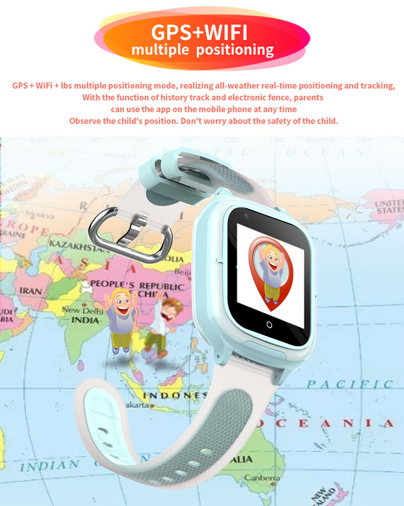 4G Kids Smartwatch Phone Call SOS Camera Video Call Smart Watch for Kids Gift