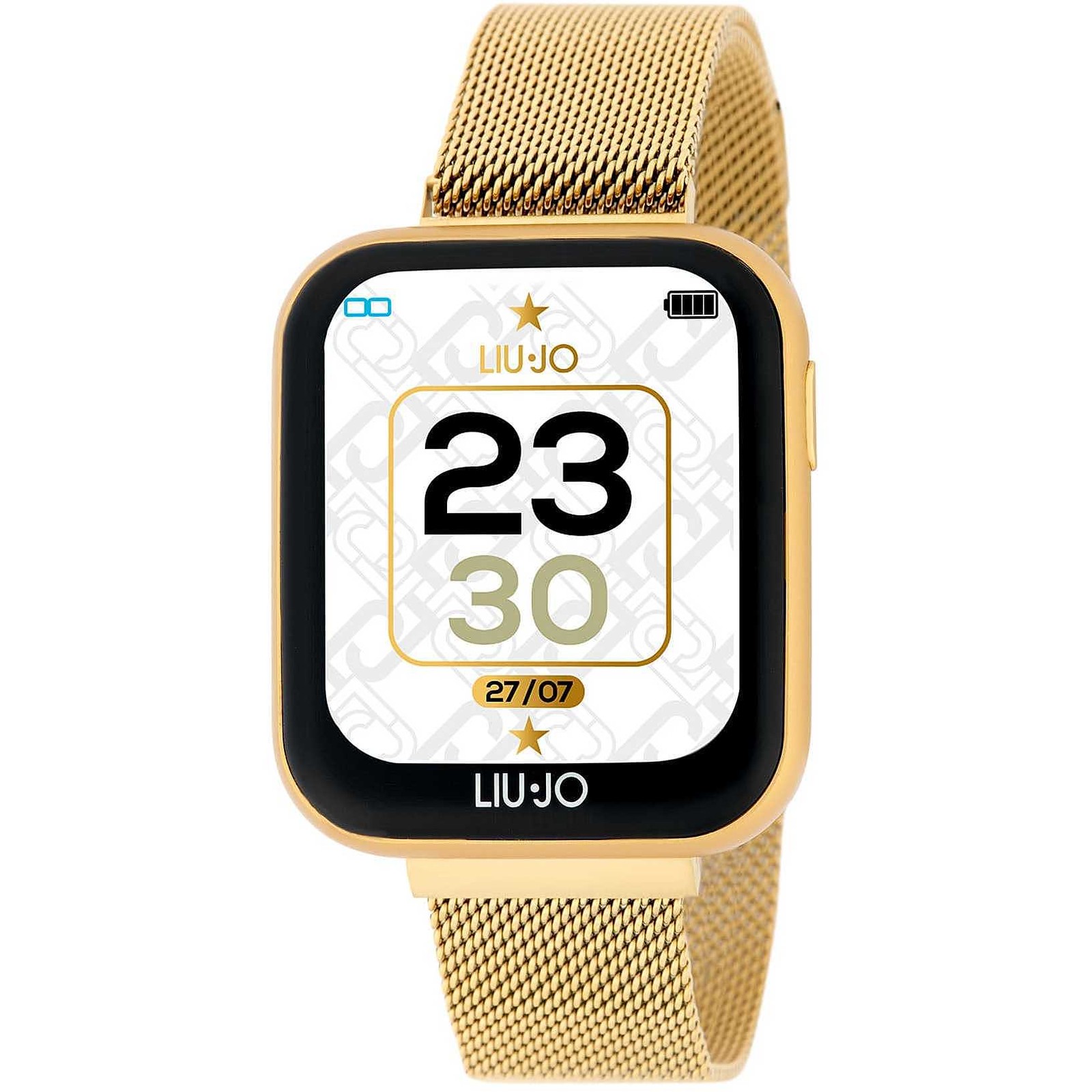 LIU JO LUXURY VOICE SWLJ053 Steel Bracelet Gold Mesh Touchscreen Smartwatch