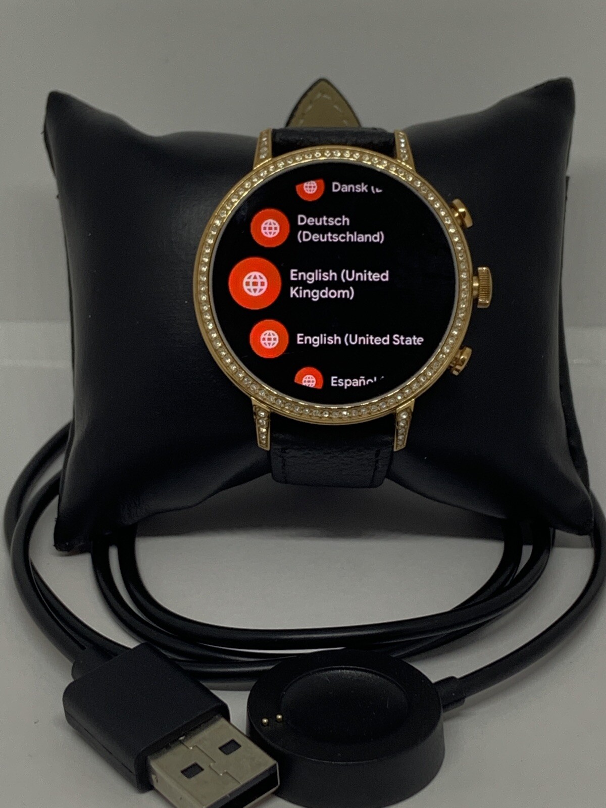 Fossil Gen 4 Authentic Digital Dial Smart Watch Custom Band FTW6011 QT504