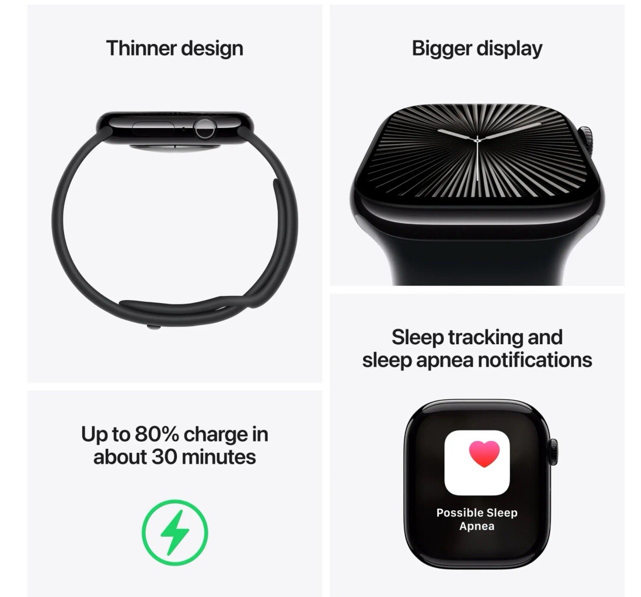 Apple Watch Series 9 GPS Aluminum Case with Starlight Sport Loop
