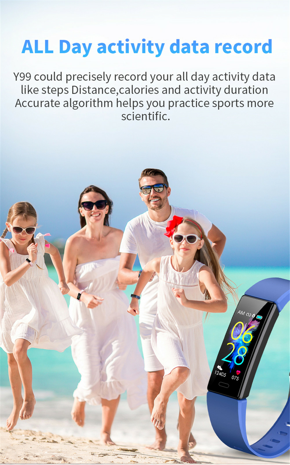 Smart Watch Sport Fitness Tracker Bluetooth Bracelet Message Call Reminder