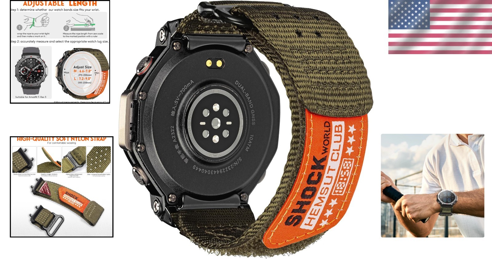 Replacement Wristband for T-Rex 3 Smartwatch