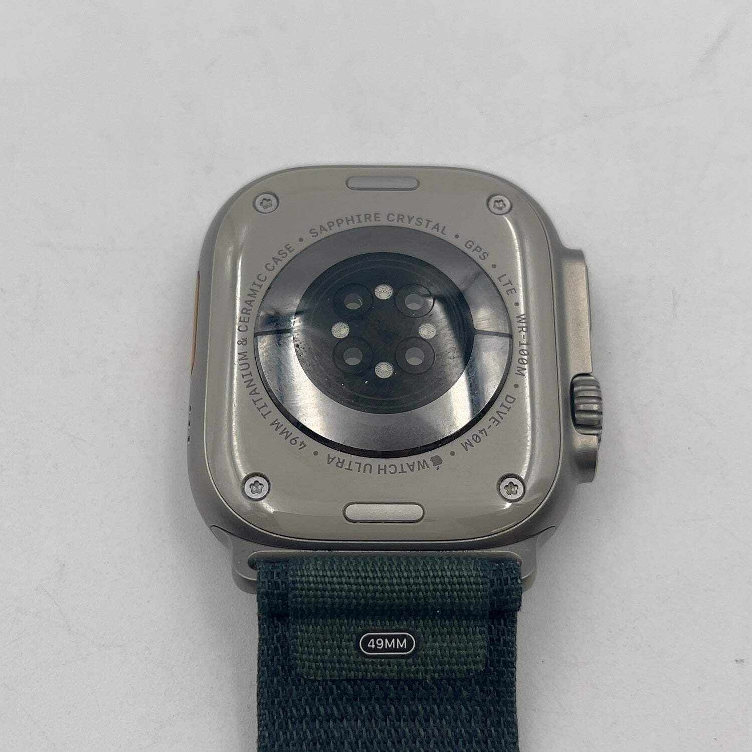 Unlocked Apple Watch Ultra 2 49MM Natural Titanium Green Alpine Loop MRF03LL/A