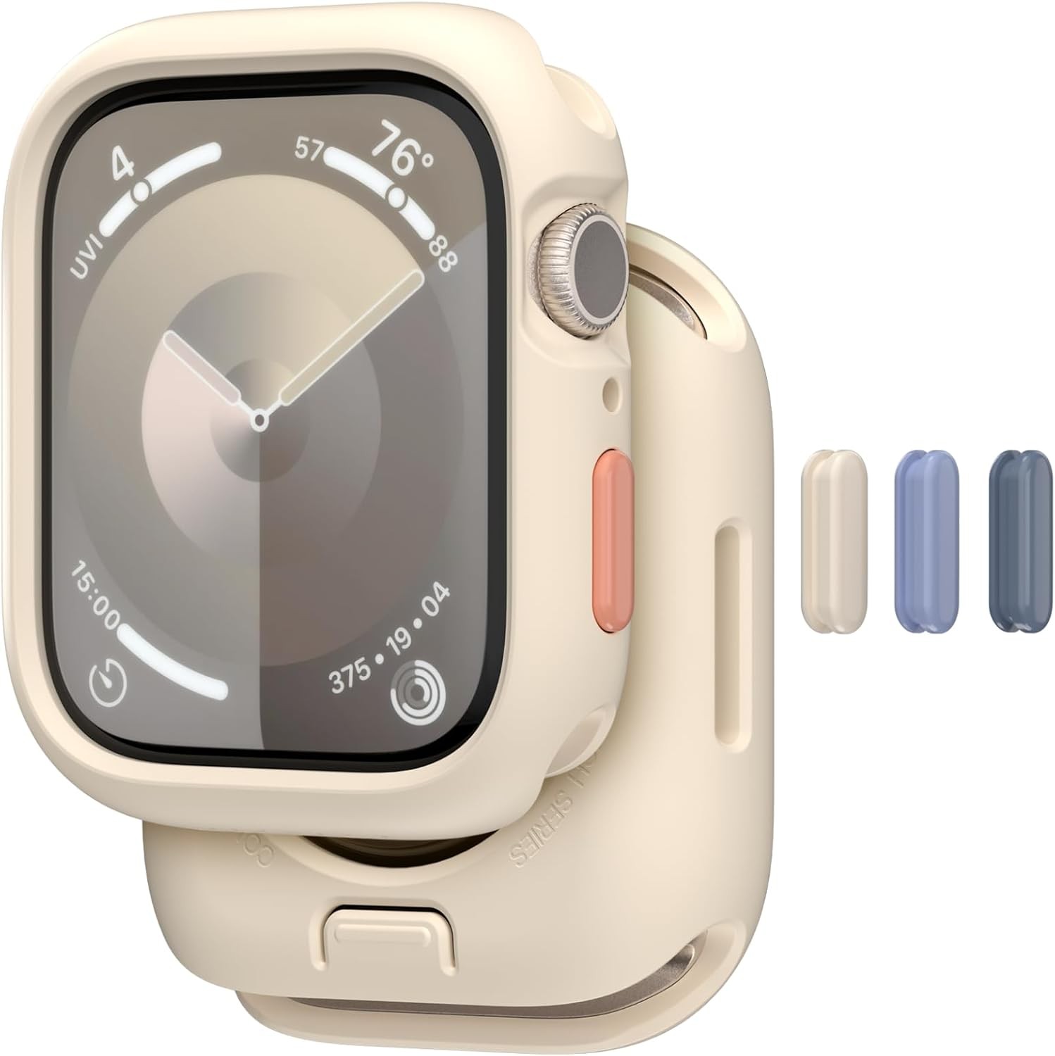 Shockproof Silicone Bumper Case for Apple Watch SE3 44mm, Series 9 45mm – Starli