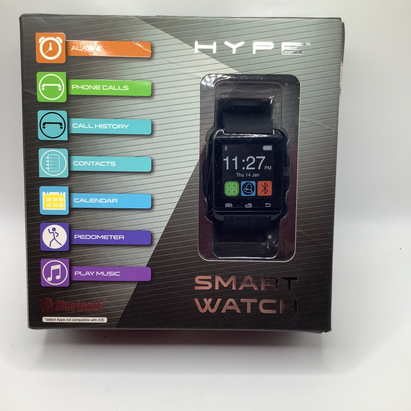 NEW Hype Bluetooth MULTI-FUNCTIONAL Smart Watch *New Factory Sealed Box*