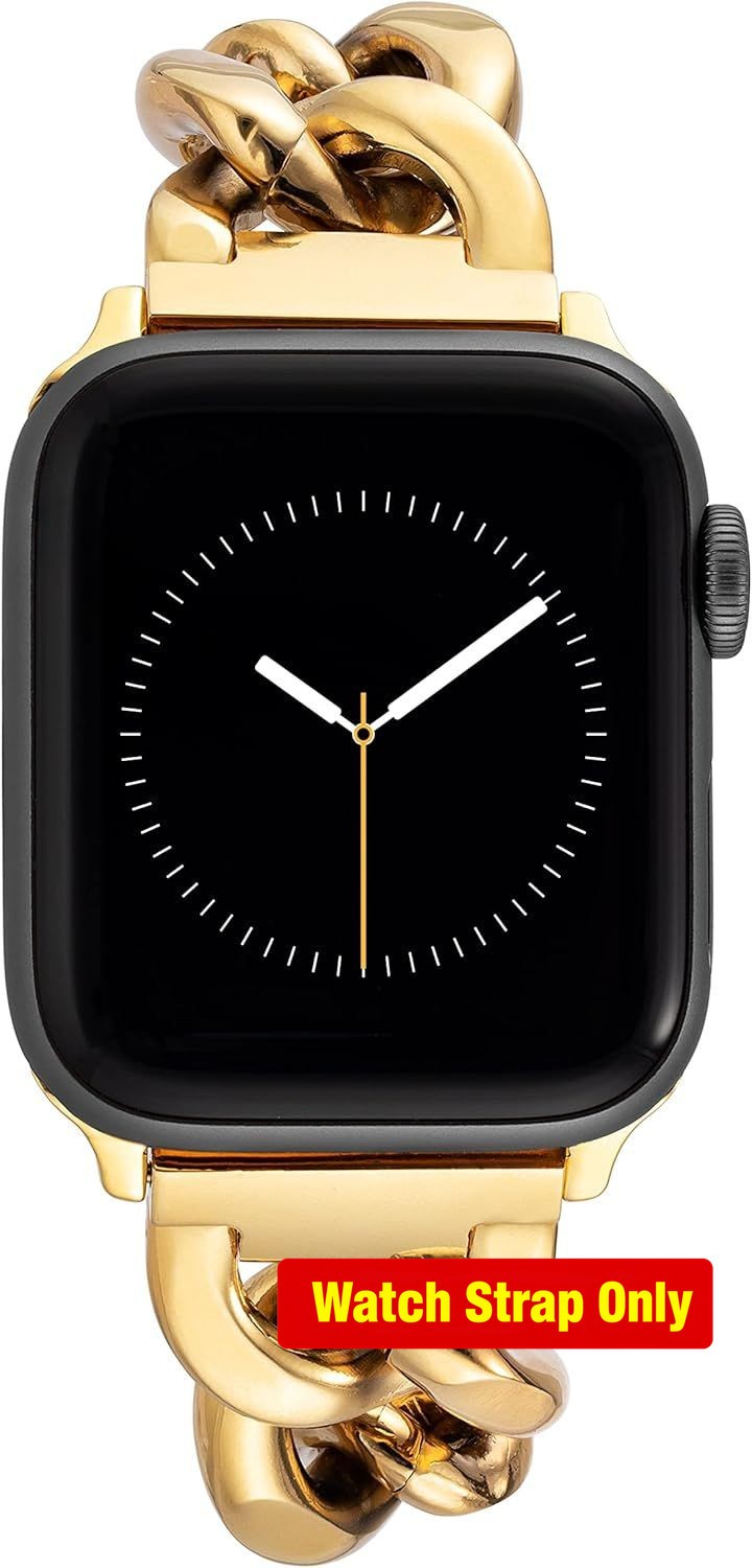 Fashion Chain Strap Compatible with Apple Watch, Adjustable, Fits Most Wrists