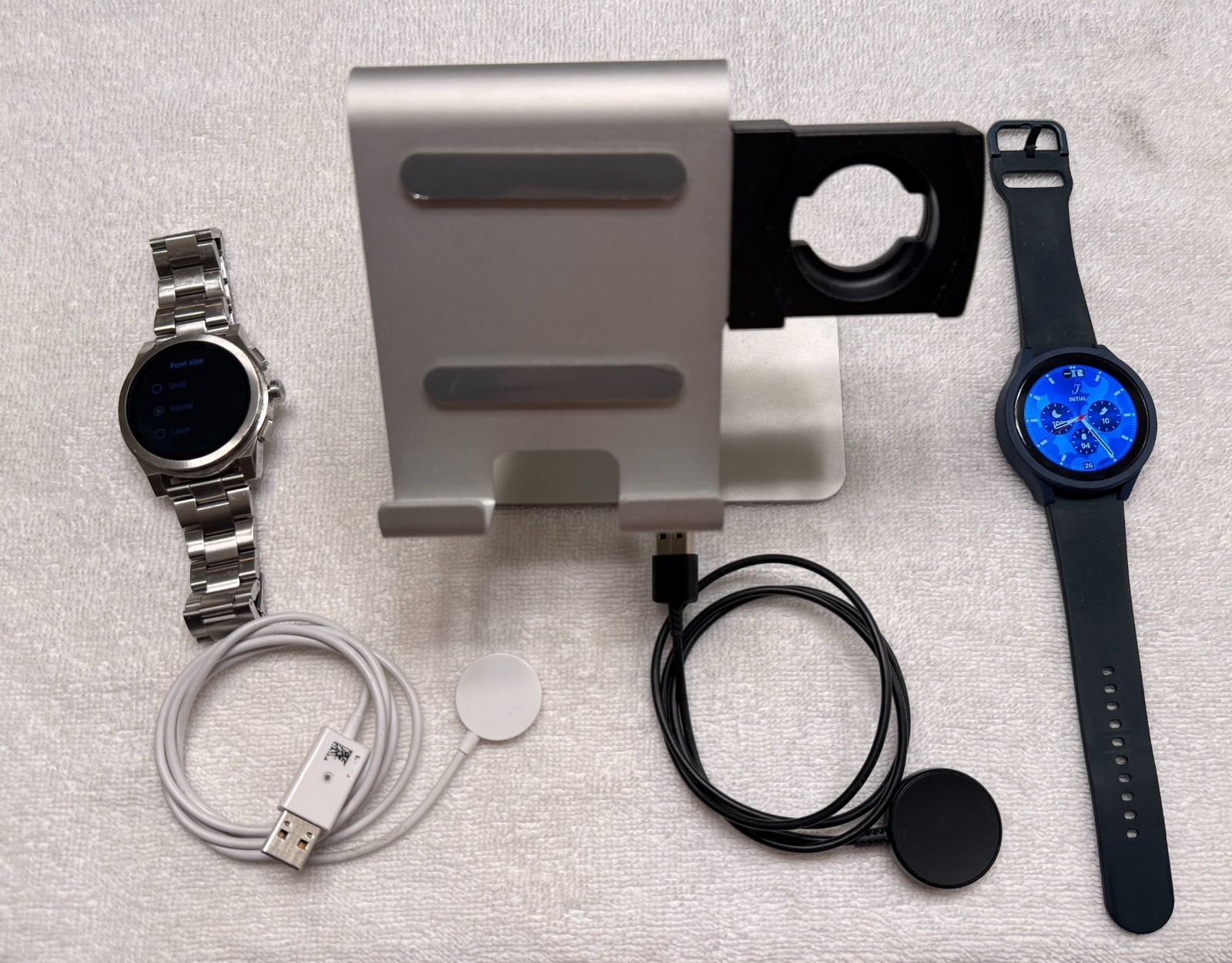 Samsung Galaxy Watch 4 Classic 46mm and Michael Kors Grayson Men’s Tactile Glass