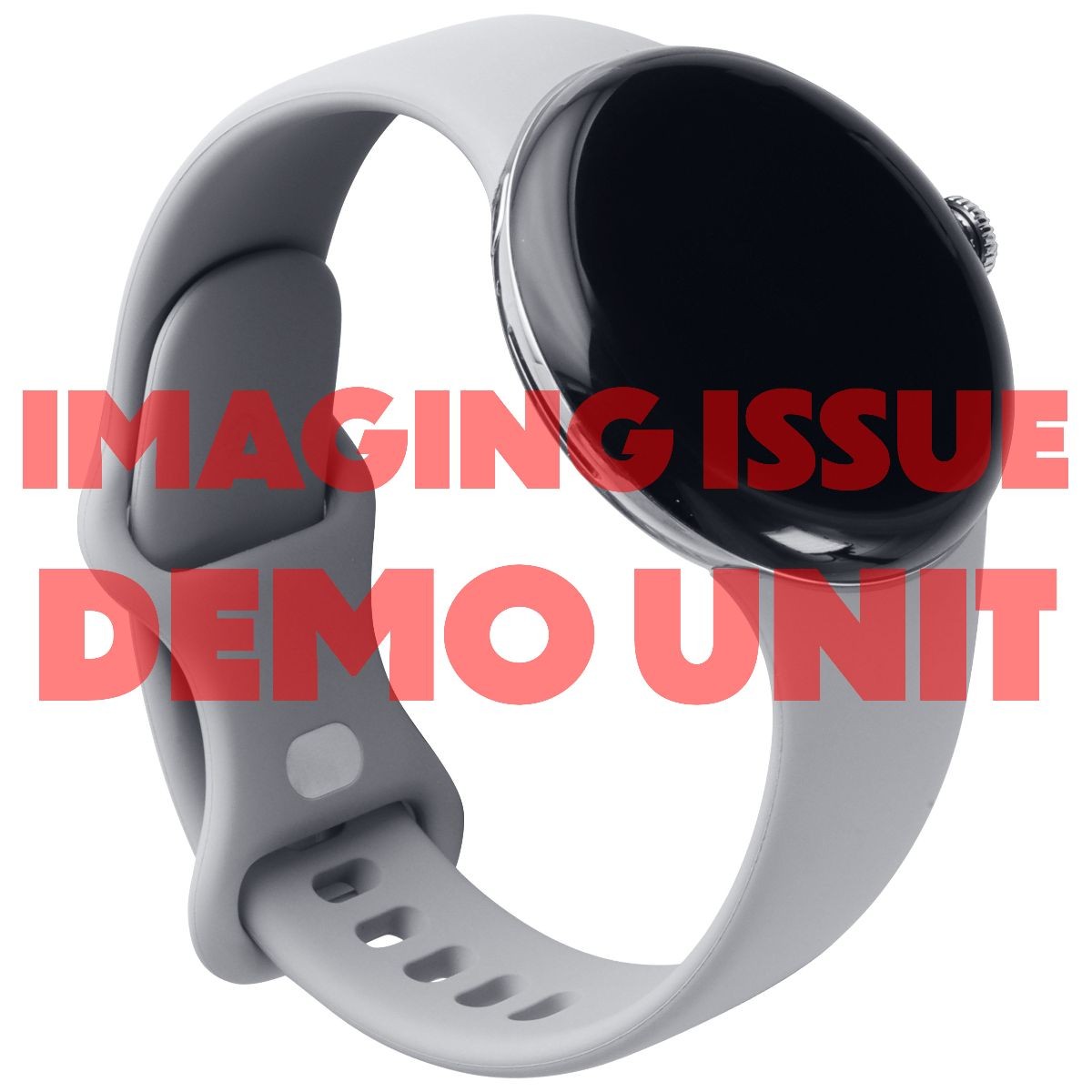 DEMO Google Pixel Watch 41mm (GQF4C) – Silver/Gray Band – IMAGING ISSUE*