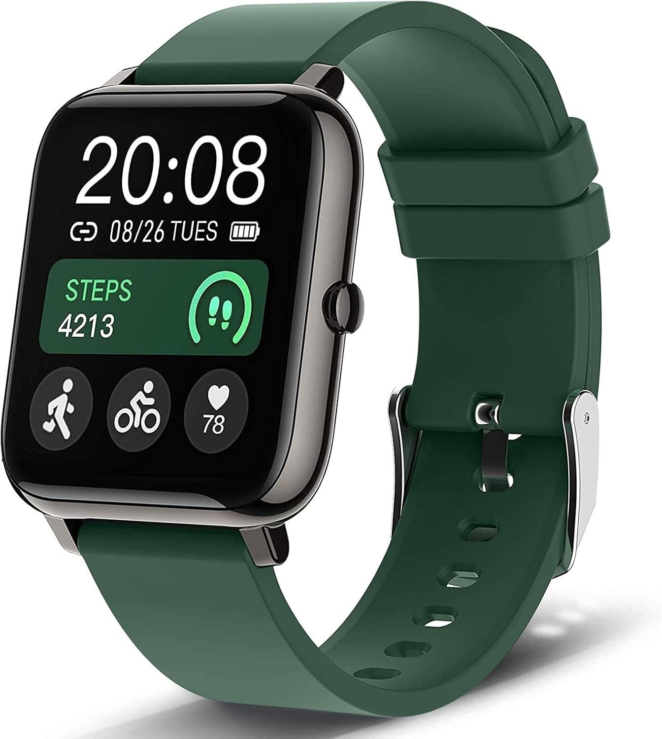 Fitness Smartwatch with Blood Pressure Heart Rate Monitor for iPhone 13, 14, 15