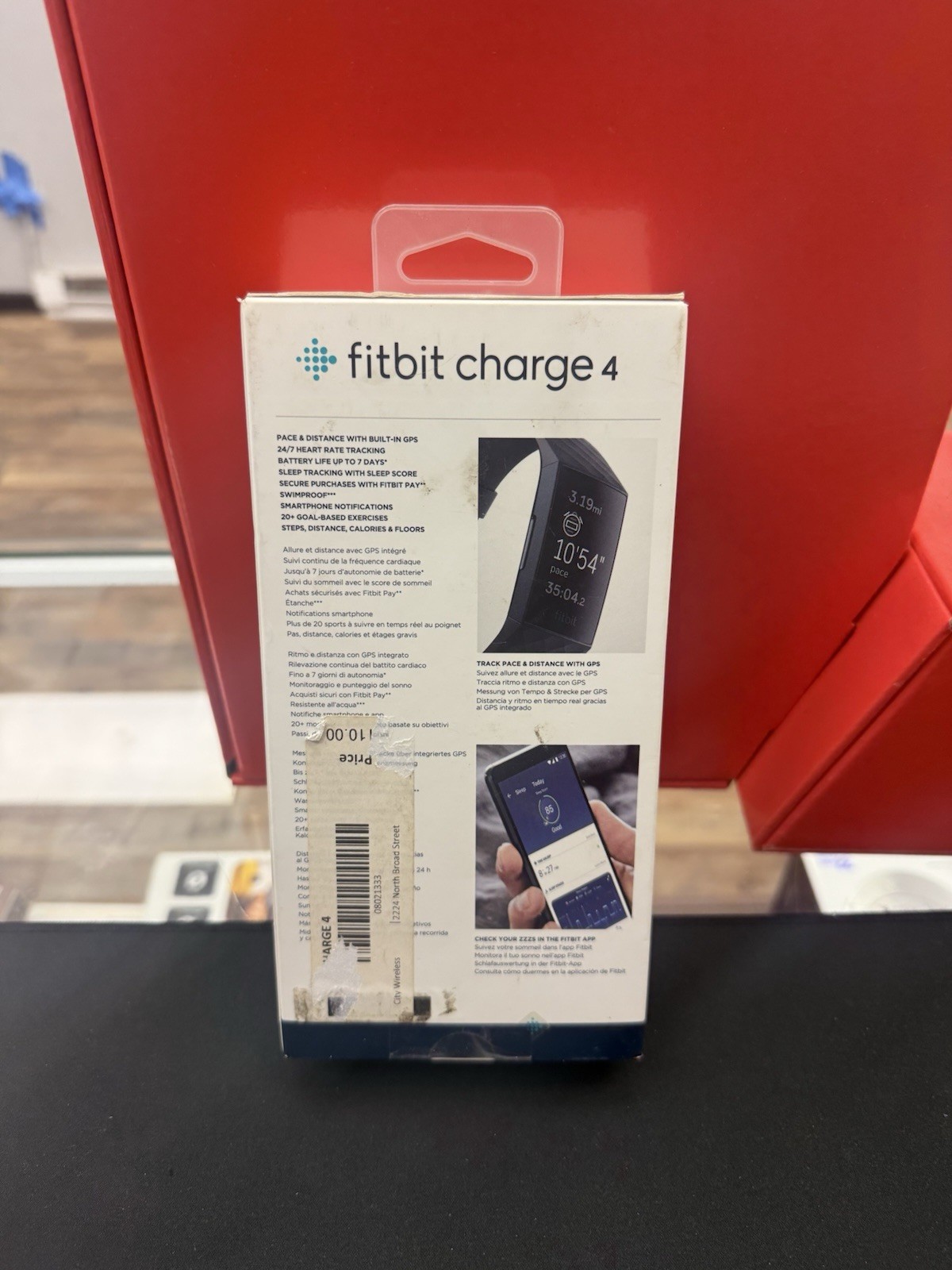 Fitbit Charge 4 Fitness GPS Activity Tracker w Heart Rate Monitor FB417 Rosewood