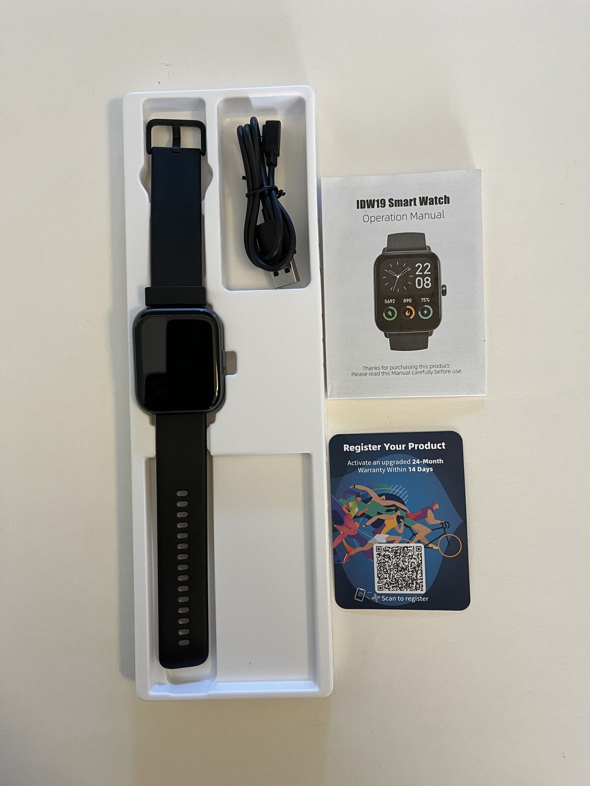 Smartwatch 208 Plus – IDW19 Black