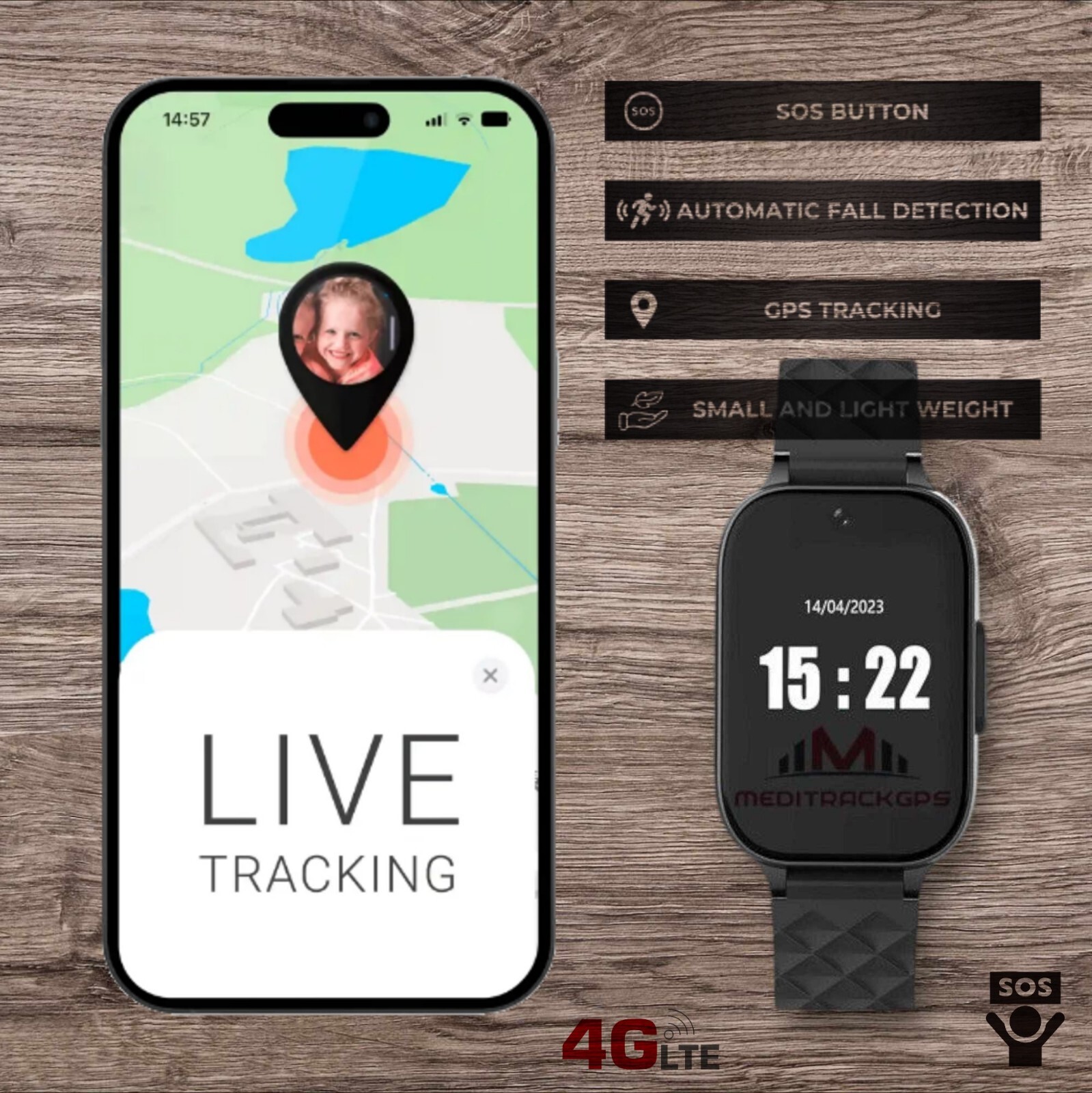 MediTrackGPS® Aged Care GPS Tracker Real-time Tracking Alzheimer’s Dementia MT52