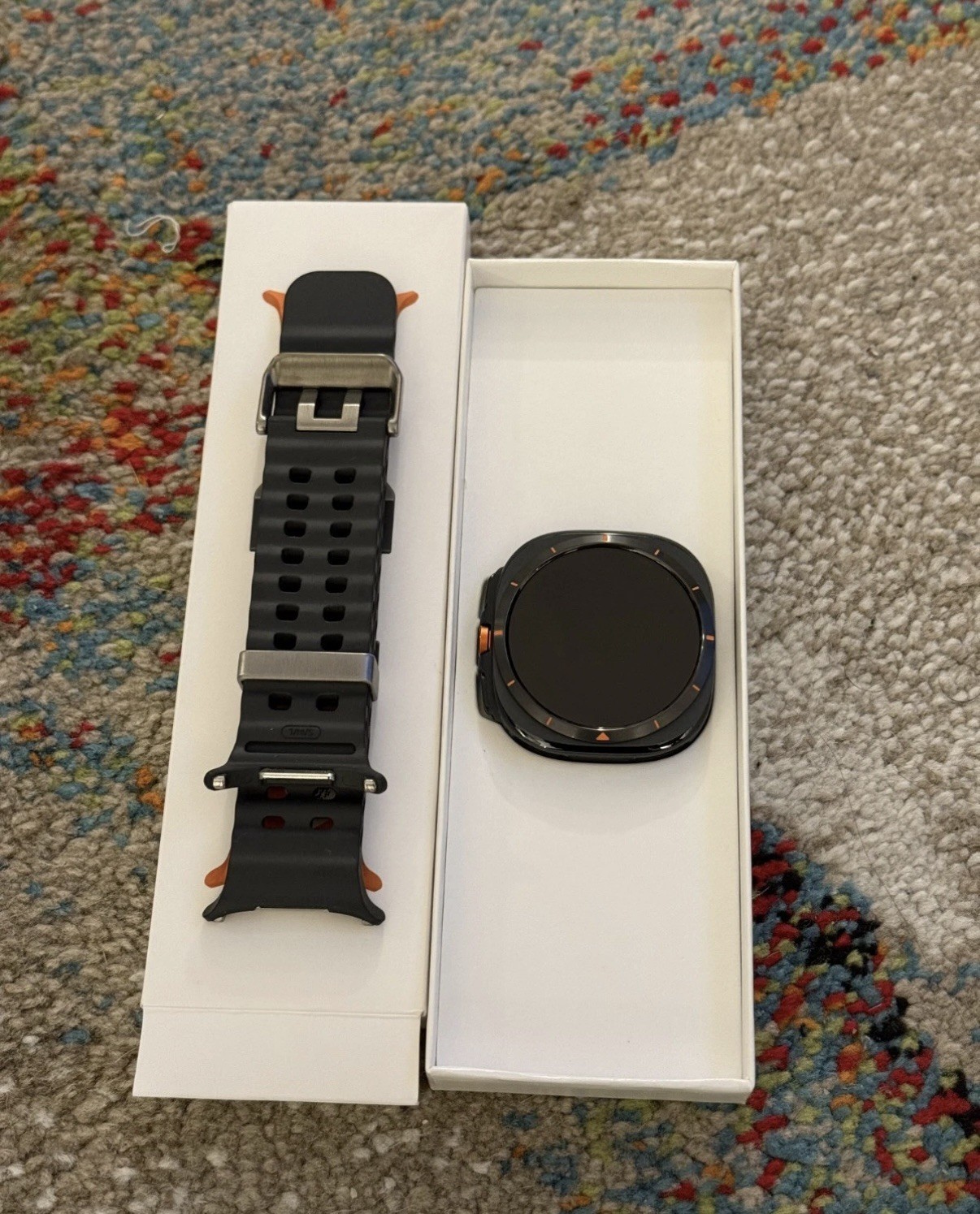 Samsung Galaxy Watch Ultra 47mm LTE Titanium Gray – Dark Gray Marine Band – Exce