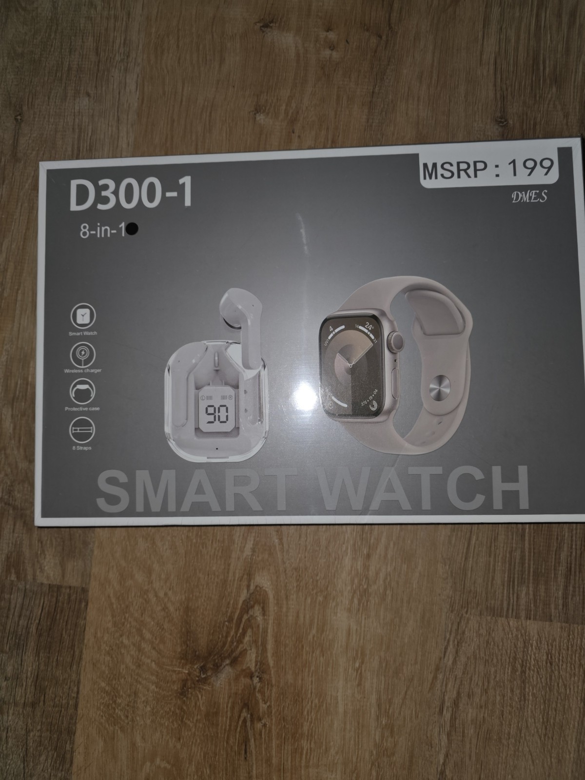 D300 8-in-1 Smart Watch Ear Buds & *8 Wrist Straps* *brand New In Box* $199+