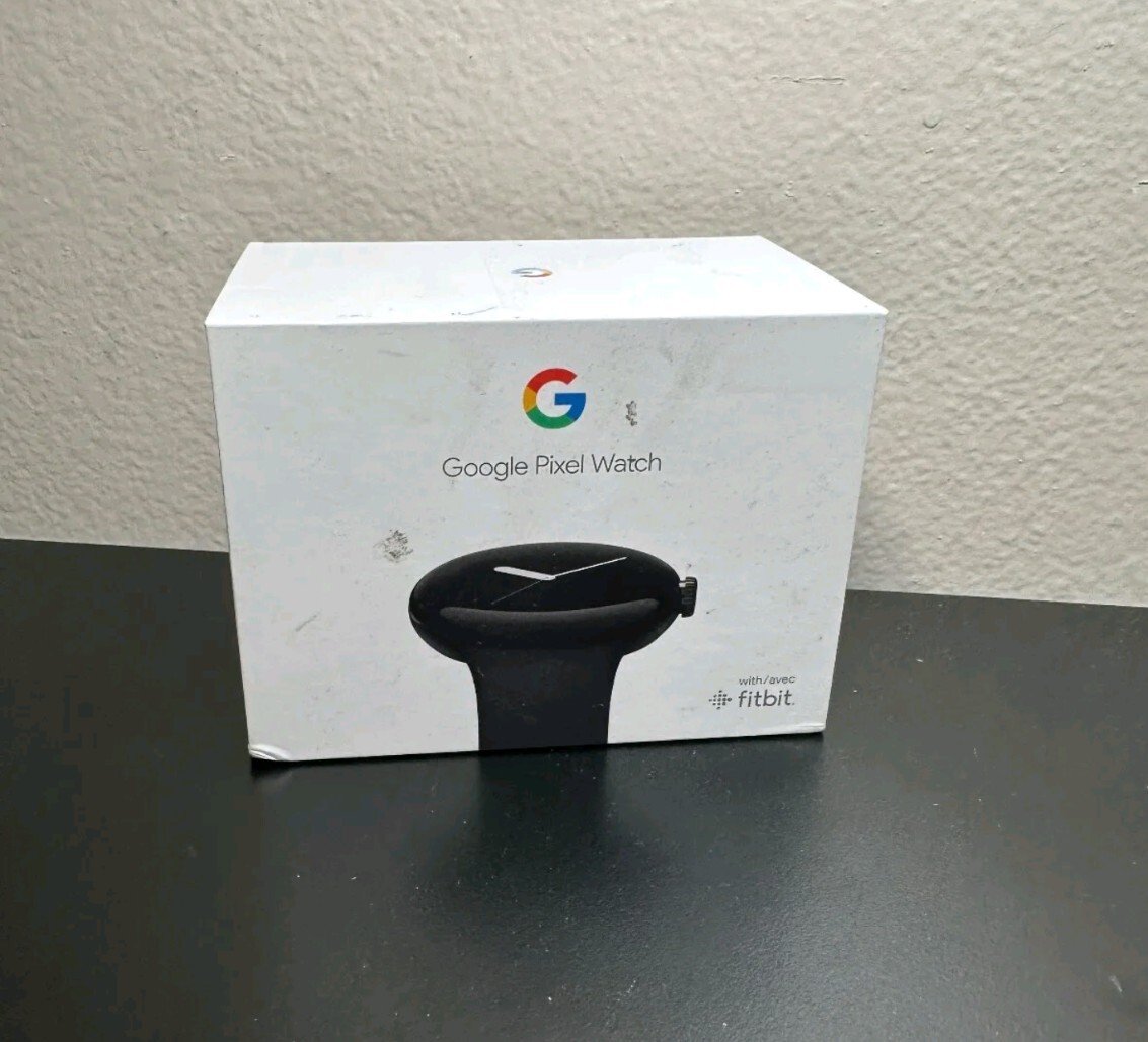 Google Pixel Watch Android Smartwatch Matte Black Stainless Steel Case, Brand Ne