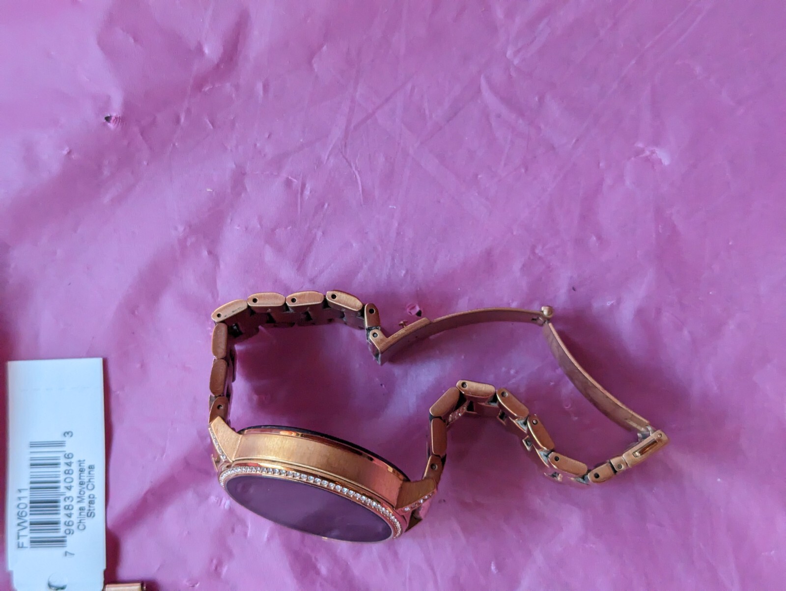 Fossil Q Venture HR crystal rose gold smartwatch women DW7F1 BAND PARTS ONLY