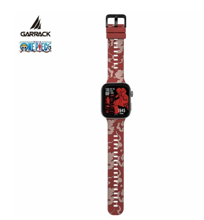 GARRACK One Piece Luffy Smartwatch HUC-OP-FT3-L Quartz GPS Silicone Strap New