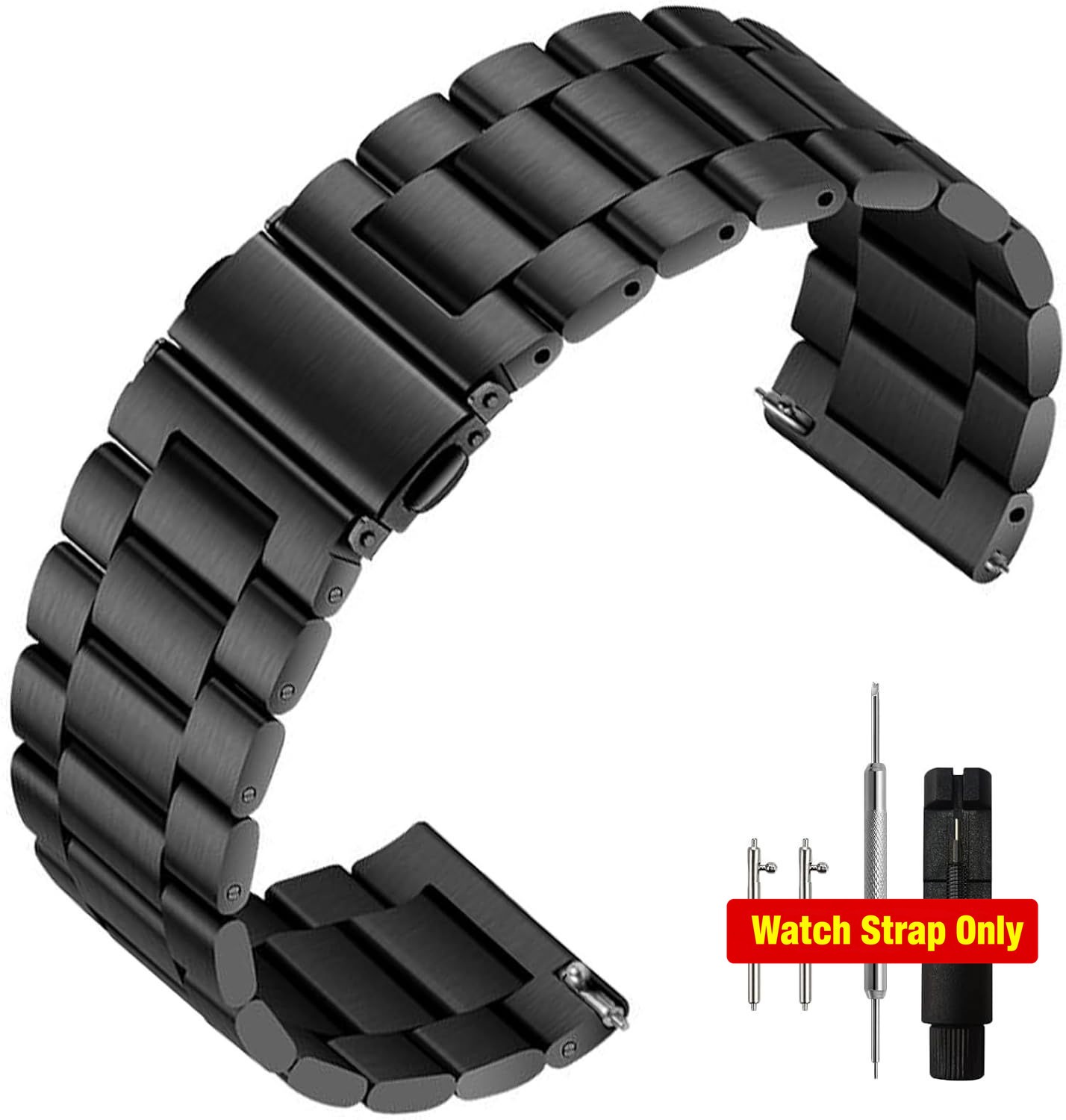 Stainless Steel Strap Compatible with 20mm Smartwatch Quick Release