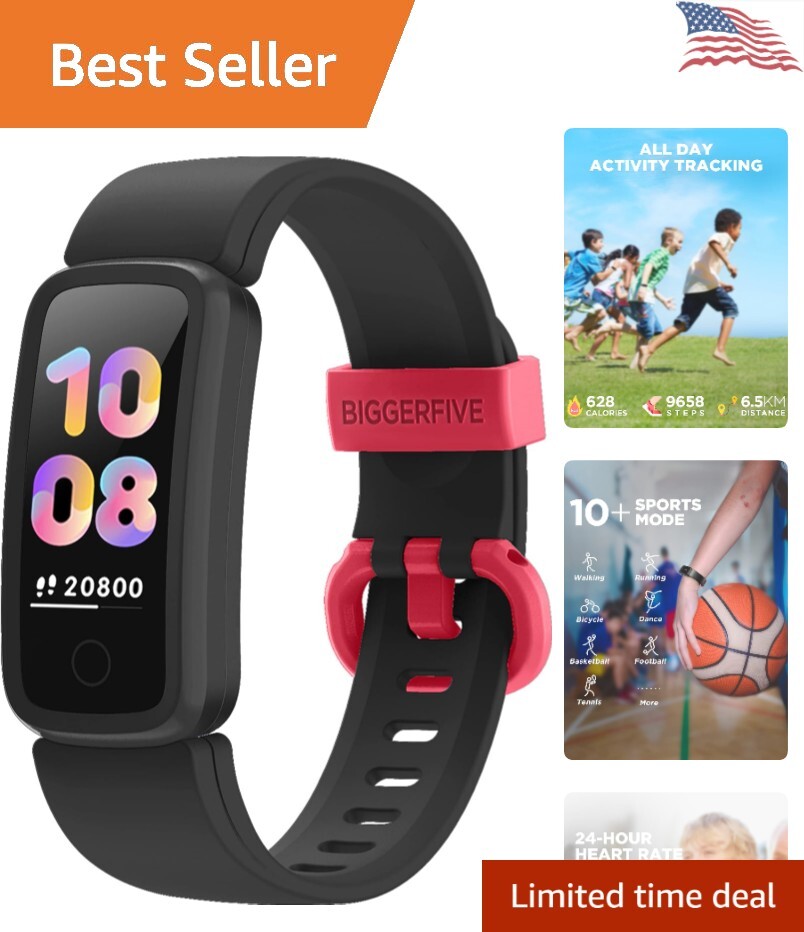 Durable Fitness Tracker – Pedometer – Heart Rate Sleep Monitor – 0.96″ Screen
