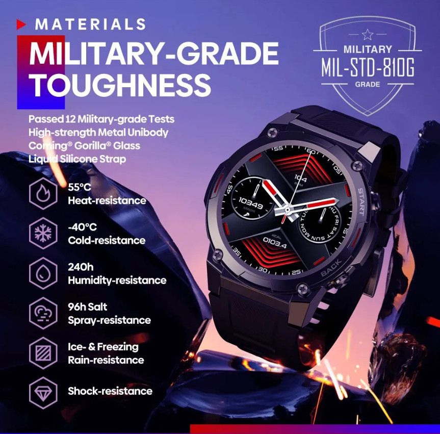 Gear Smart Watch VIBE 7 PRO Voice Calling Waterproof Fitness for Men and Women