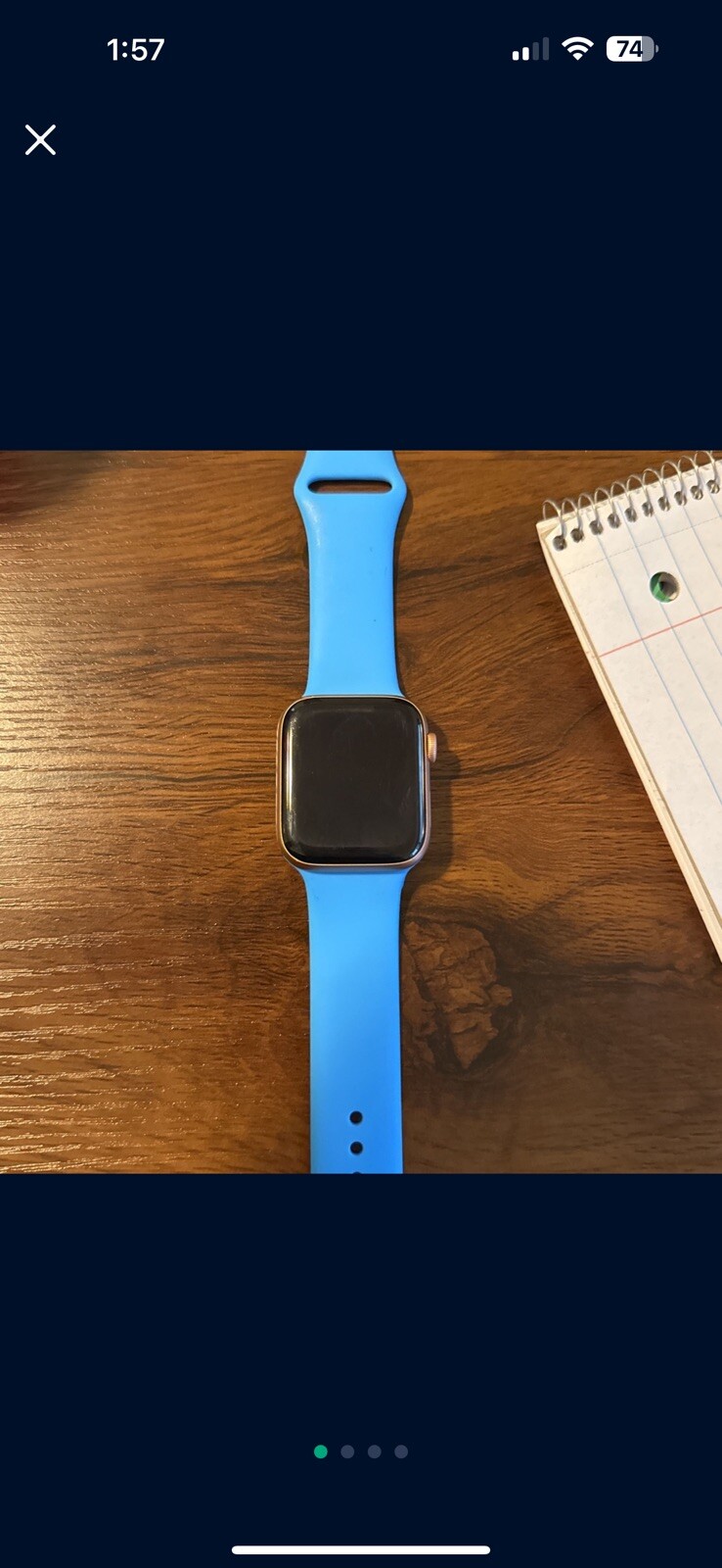 Apple Watch Series 4 44 mm Gold Aluminum Case with Pink Sand Sport Band (GPS…