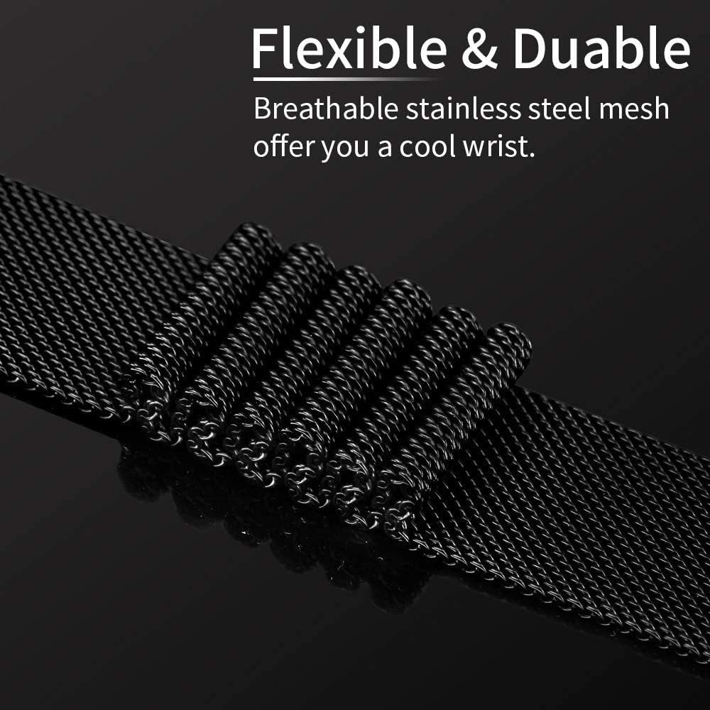 20mm Stainless Steel Strap Compatible with Samsung Galaxy Watch 7 40mm 44mm