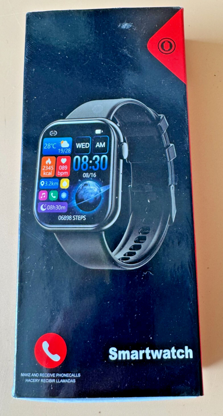 Bluetooth Smart Watch Model G20 Unisex Fitness Tracker Call Text Black New