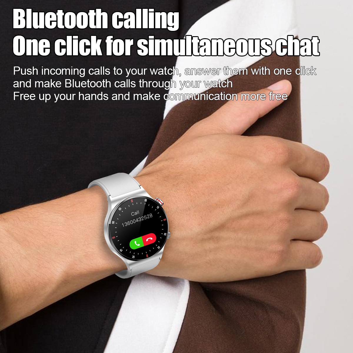 New Smart Watch Men Waterproof Smartwatch Bluetooth for iPhone Android Samsung