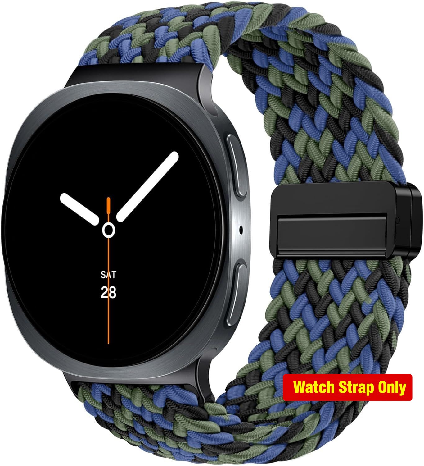 Blue Camouflage Magnetic Braided Band for Samsung Galaxy Watch 8 40mm 44mm