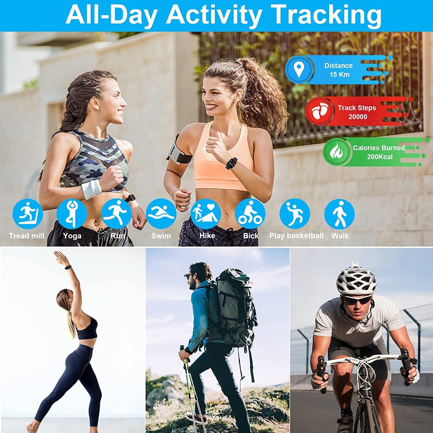 Smart Watch Android IOS 1.81 FullTouch Answer/Make Call/Heart Monitor Waterproof