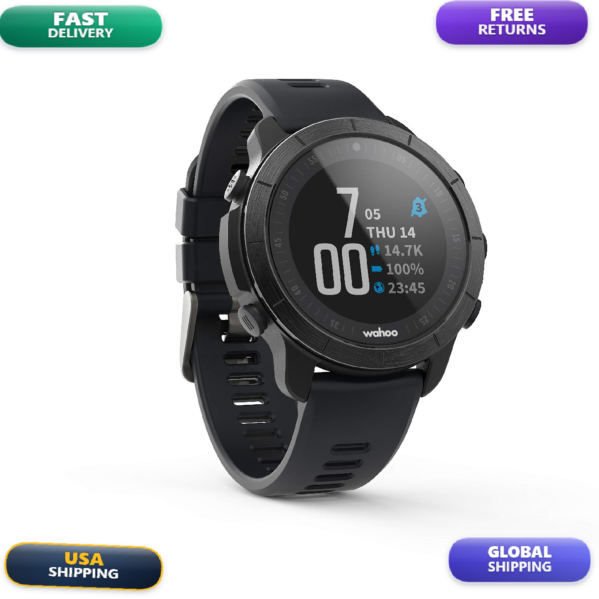Wahoo Fitness Wahoo Elemnt Rival Running/Multisport Gps Smartwatch Wf140Bk