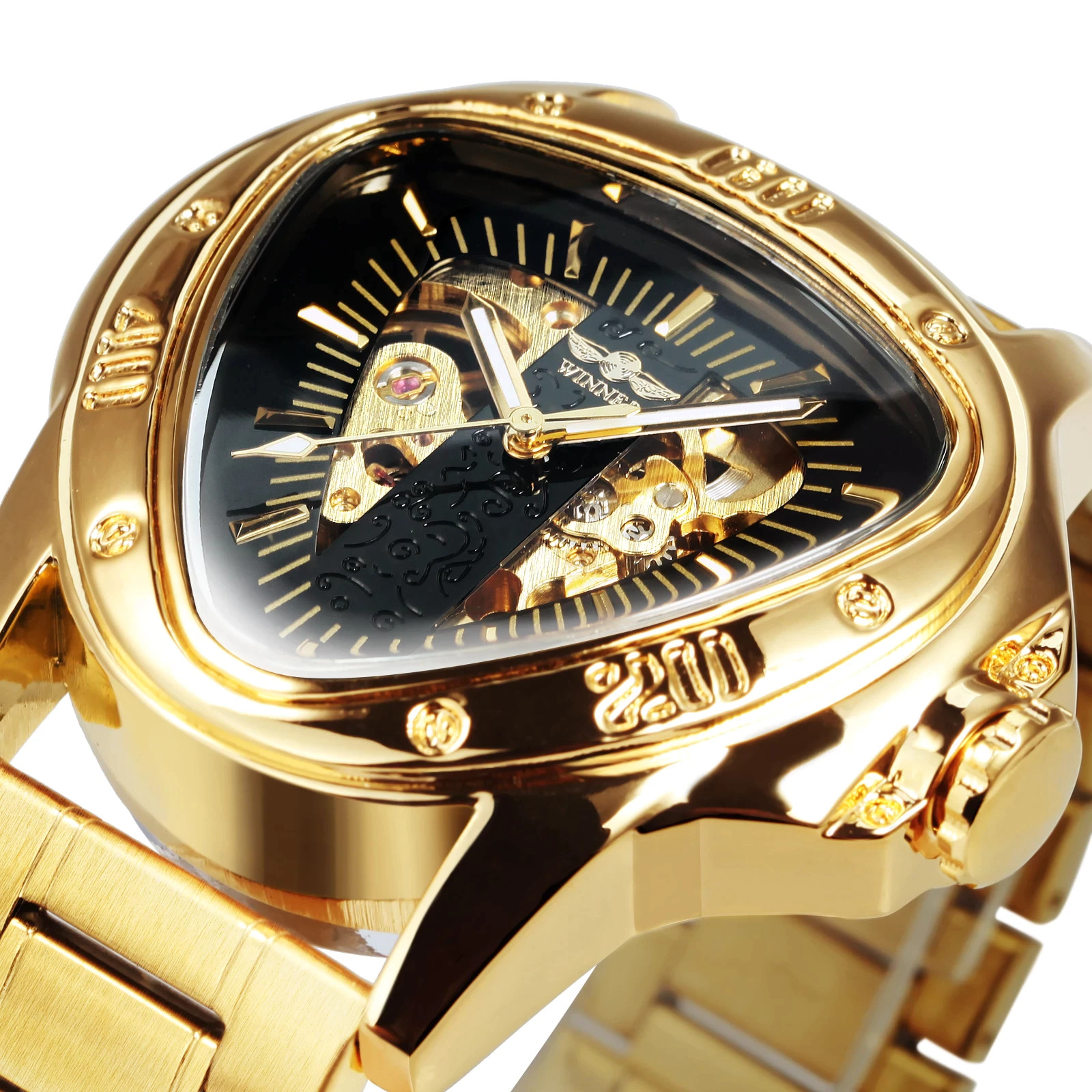 New Triangle Skeleton Watch for Men Mechanical Automatic Watch -DT52