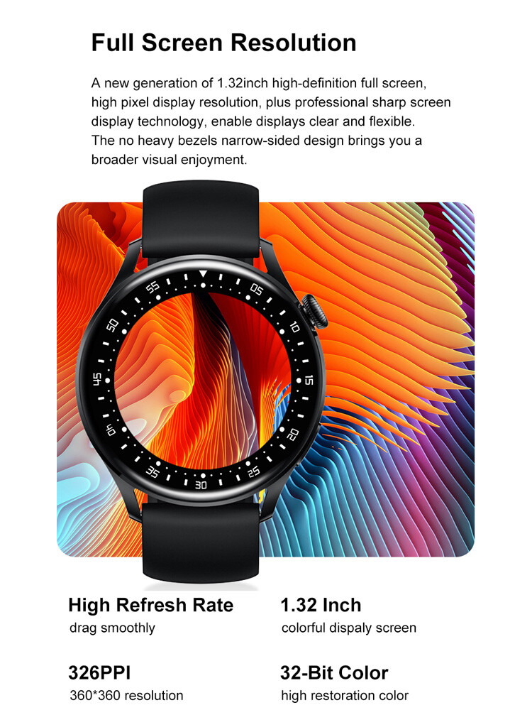 Men Smart Watch Business Smartwatch Fitness Tracker Pedometer Sleep Monitor
