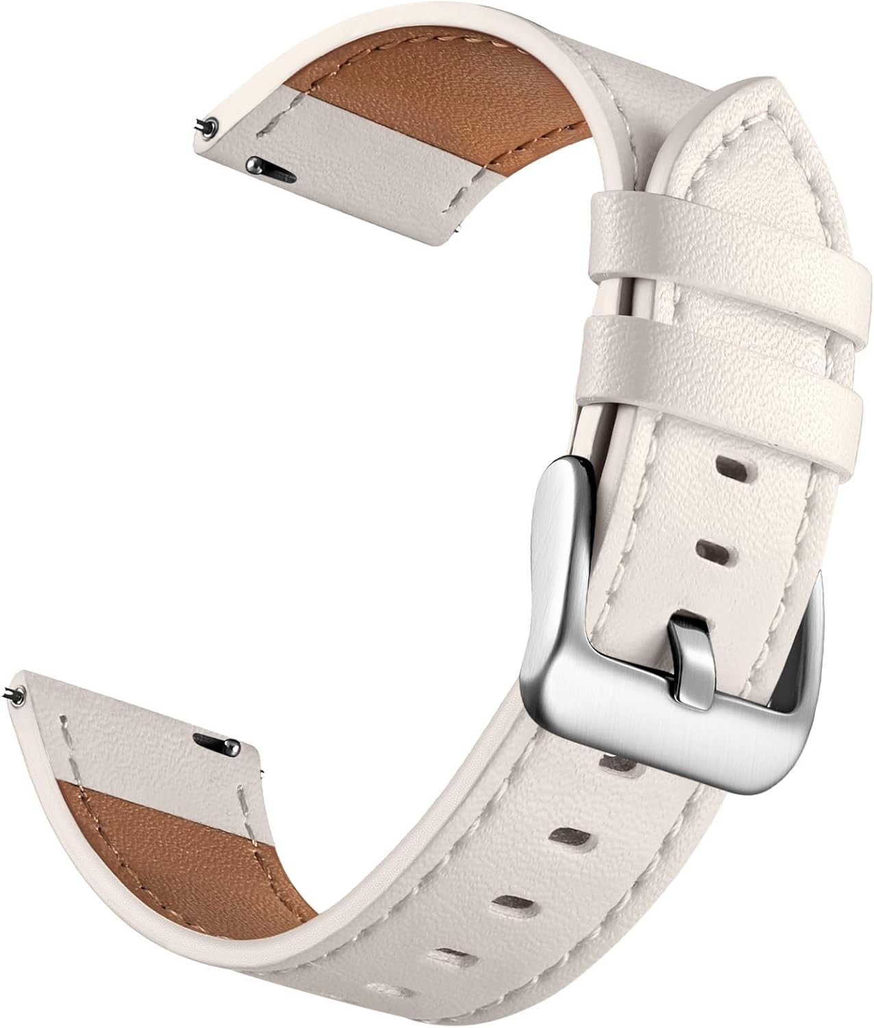 22mm Leather Strap Compatible with Garmin Vivoactive 6 Venu 3S Quick Release