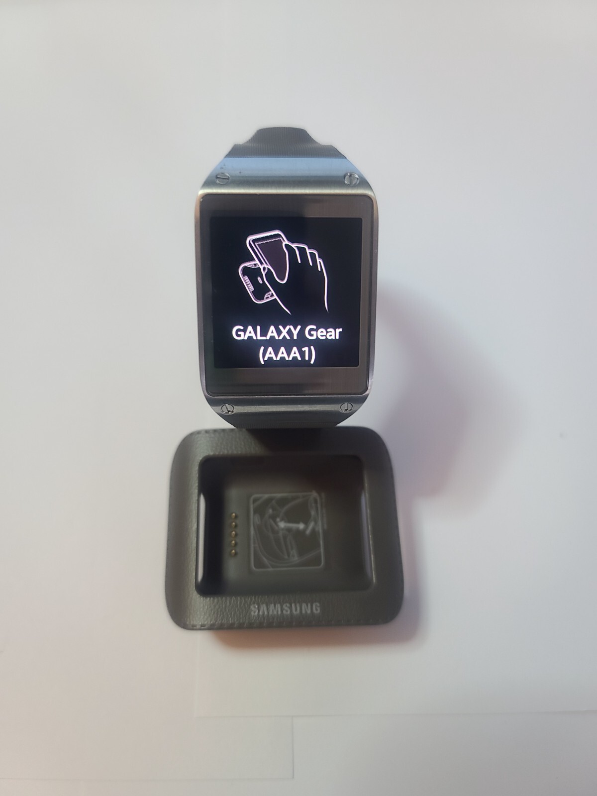 Samsung Galaxy Gear SM-V700/Gray/Smartwatch/41mm/Stainless Steel/Horn Camera/BT