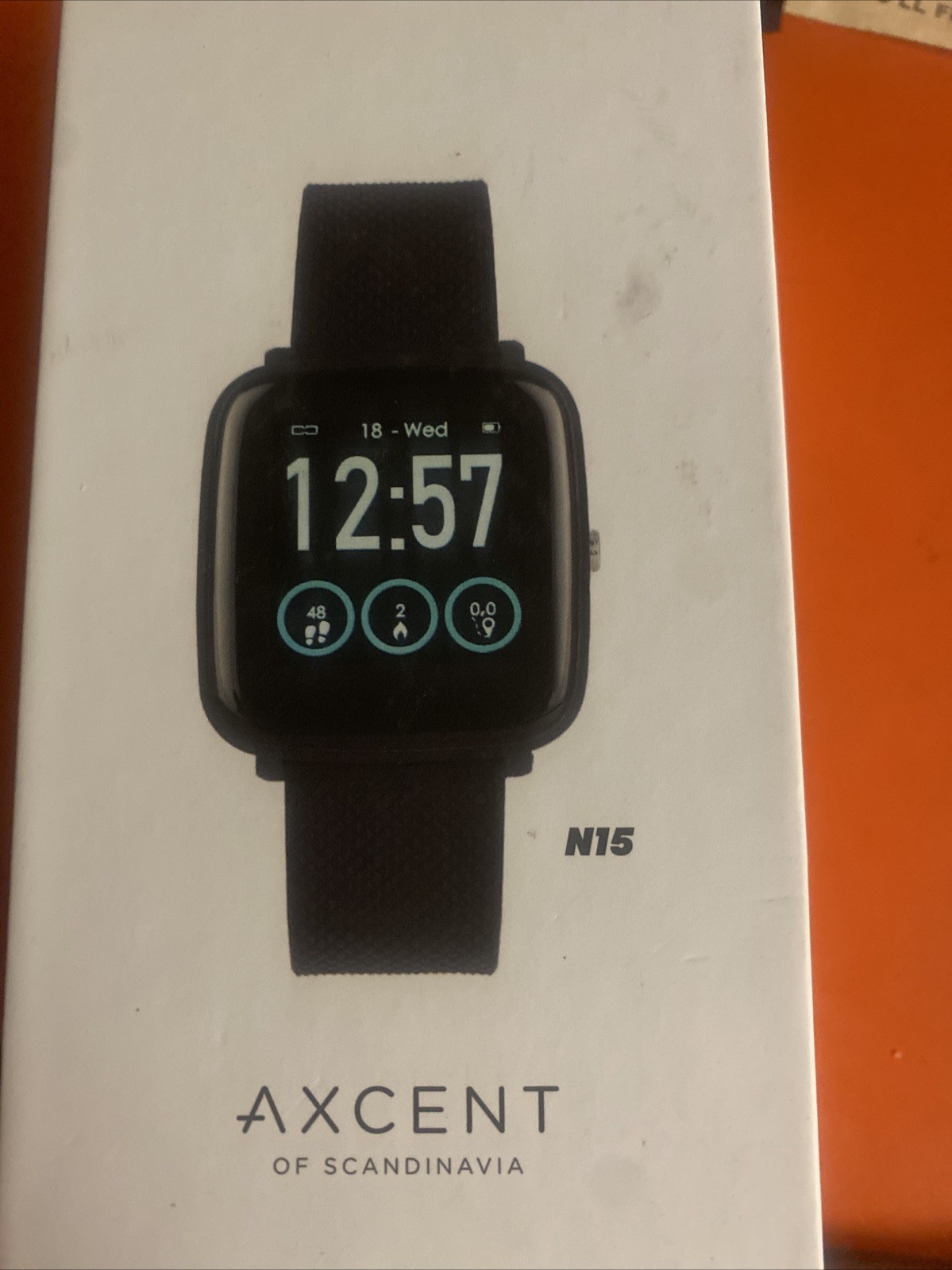 AXCENT of Scandinavia N15 Smartwatch New IOB w/ Cord & Original Box