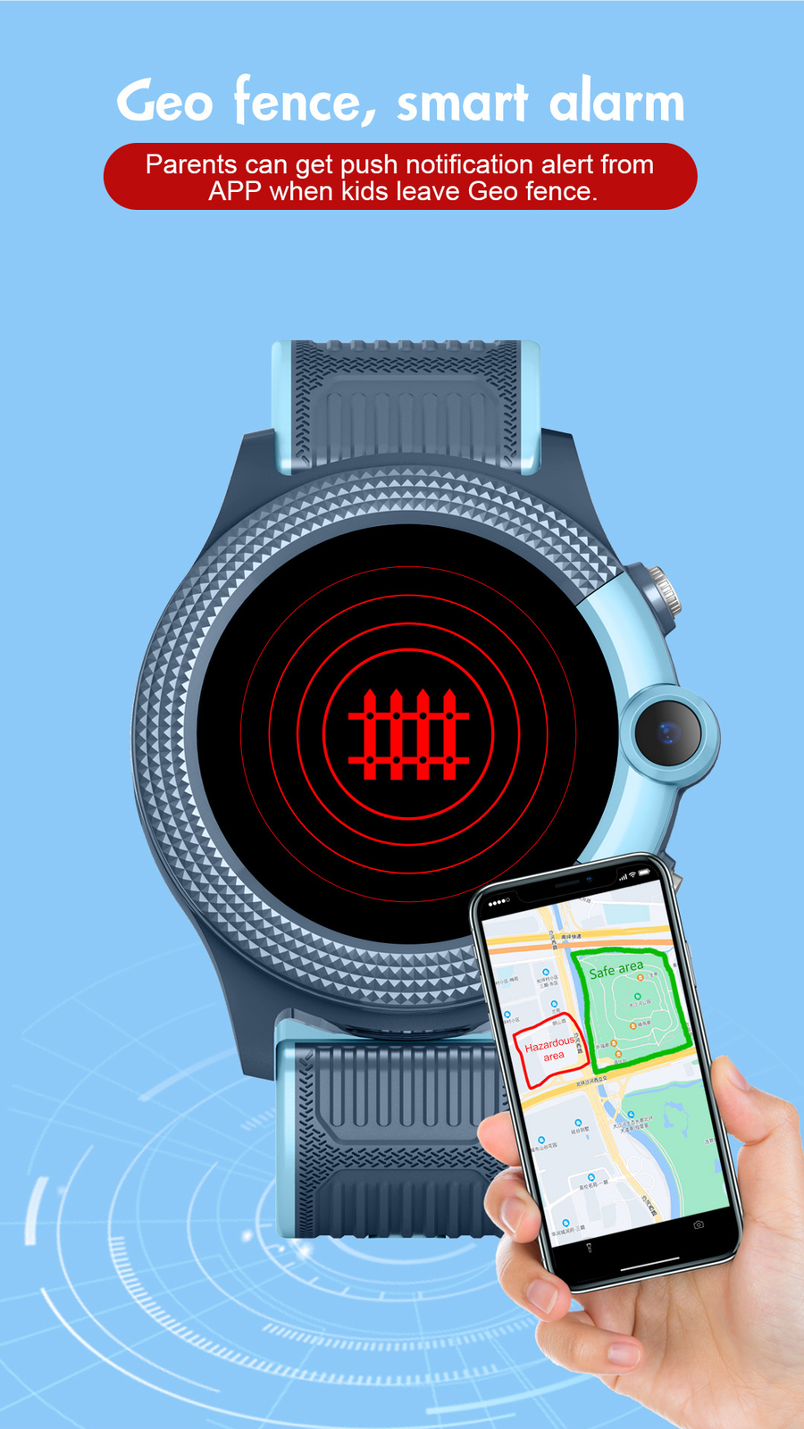 Children’s 4G Smartwatch Voice Video Calls GPS Tracker SOS SIM Support for Kids