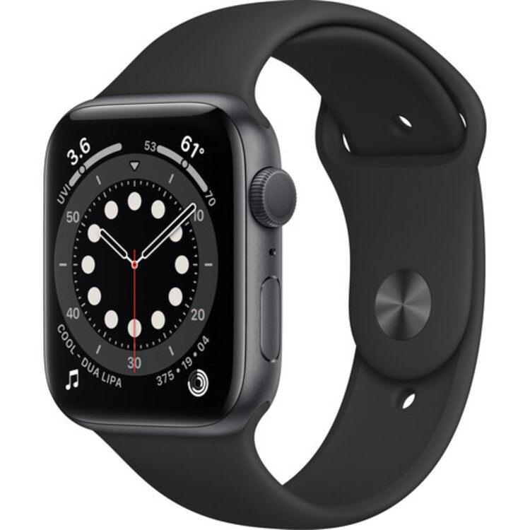 Apple Watch Series 6 40mm GPS Space Gray Case Black Band Good MG133LL/A