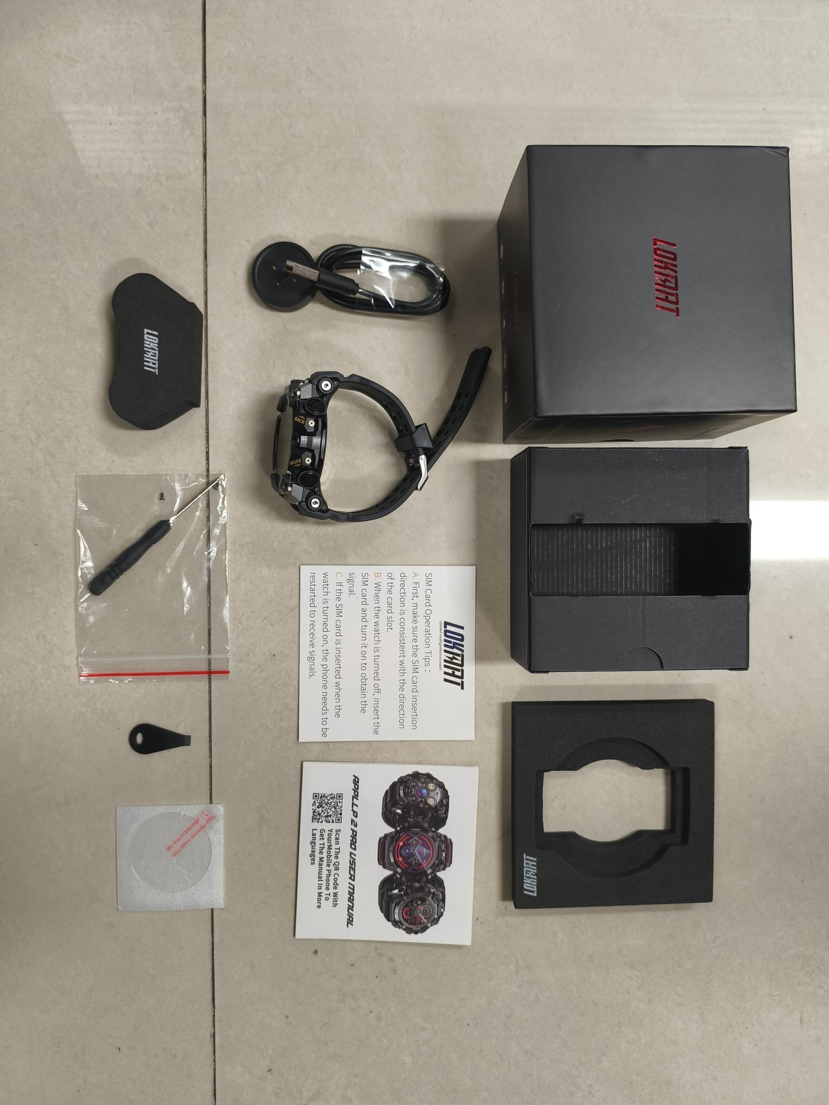 LOKMAT APPLLP 2 PRO 4G Smart Watch WiFi BT Touch Screen EYLR Health Monitoring